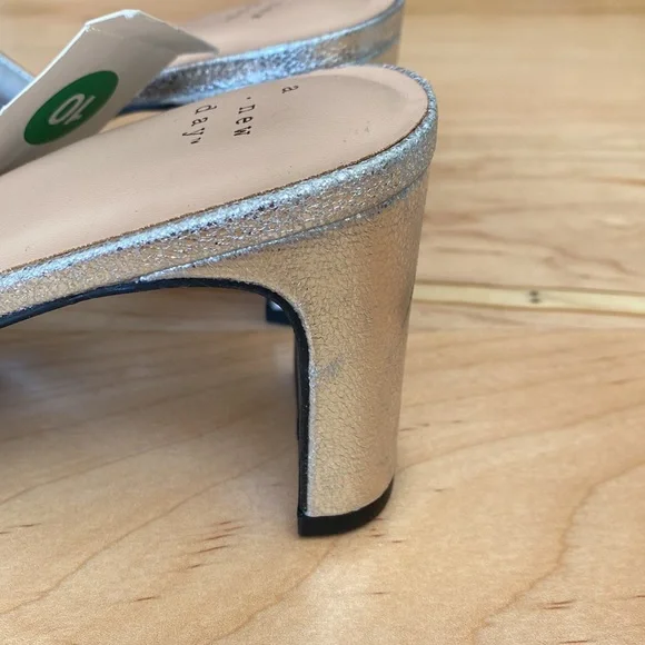 A New Day silver quilted slide with 3 inch heel - Picture 9 of 10